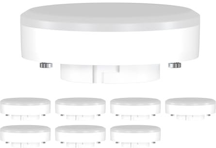 ledscom.de 8 Stück GX53 LED Leuchtmittel, warmweiß (2700 K), 10,6 W, 1038lm, 115°, matt