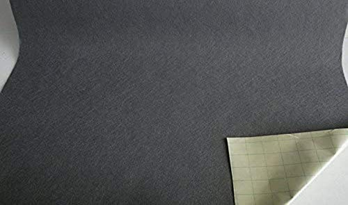 StoffBook GRAU DEKOFILZ BASTELN SELBSTKLEBEND DIY 200X50CM FILZSTOFF KLEBEFILZ, B791 (grau)