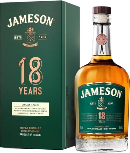 Jameson 18 Years Old Triple Distilled Irish Whiskey 46% Vol. 0,7l in Giftbox