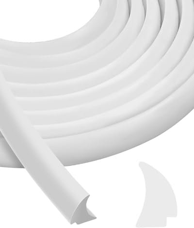 Silicone Rubber RV Stationary Window Seal, 1/2'' x 1/4'' White Waterproof Car Window Glass Edge Locking Gasket, Windshield Weather Stripping for Boat Truck Automotive Camper, 30FT