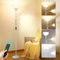 OUTON Lampadaire Salon avec Lampe de Lecture, Projecteur de Plafond LED Dimmable, 3 Températures de Couleur, Minuterie 1h, avec Télécommande et Ampoules 9W, pour Salon, Bureau, Chambre (Gris Argent)