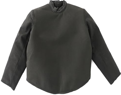 DJJYCTNM Gepolsterte Fechtsportweste aus Segeltuch mit Langen Ärmeln oder Ärmelloser Jacke, Fechttrainings-Schutzanzug – Schwarz (Color : Long Sleeves, Size : M)
