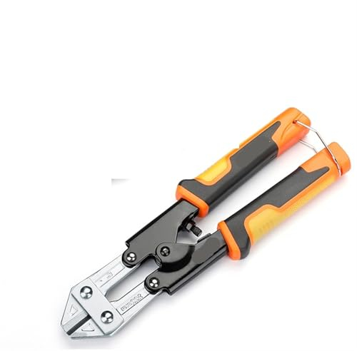 GSCLZ Bolzenschneider Bolzenschneider, 8 Zoll, Kettenschlossschneider, Hochleistungs-Bolzenschneider, robust for Schlösser, Schraubenschneider, Maschendrahtzaunschneider Kettenschneider(Orange)
