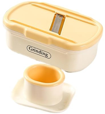 Macinino per aglio – Taglierina manuale per cetrioli, grattugia per in acciaio, dispositivo da cucina multifunzionale, tritatutto per aglio compatto per verdure, patate, cetrioli,