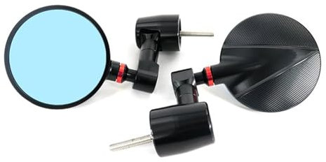Motorrad Lenkerendenspiegel Für K&AWASAKI Für Z125 Für Z250 Für Z250SL Für Z300 Für Z650 Für Z750 Für Z800 Für Z900 Für Z1000 Motorrad Rückansicht Seitenspiegel(A)