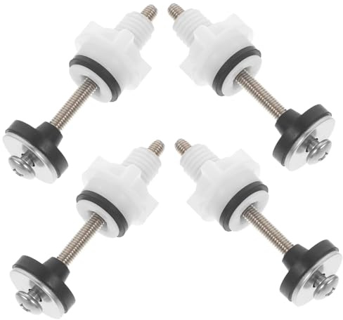 DOITOOL 4 Piezas Kit Tornillos de Fijación para Asiento Inodoro Pernos para Bisagras con Tuercas Estables Accesorios Prácticos para Reparación y Montaje Baño