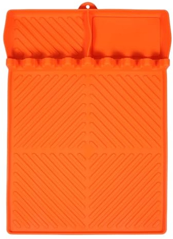 Silikon-Grillmatte Silikon-Grillmatte, hitzebeständig, rutschfest, for Grillutensilien, Seitenablage, Backen, Trocknen, Aufbewahrung und Organizer