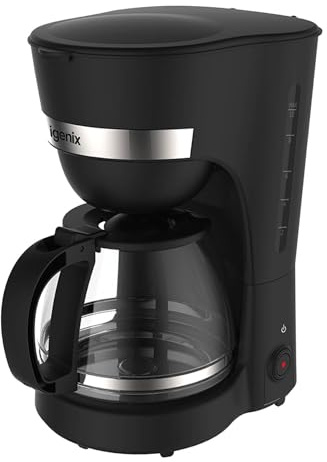 Igenix IGCM01286B Filter Coffee Maker, 1.25L, 750W, Black