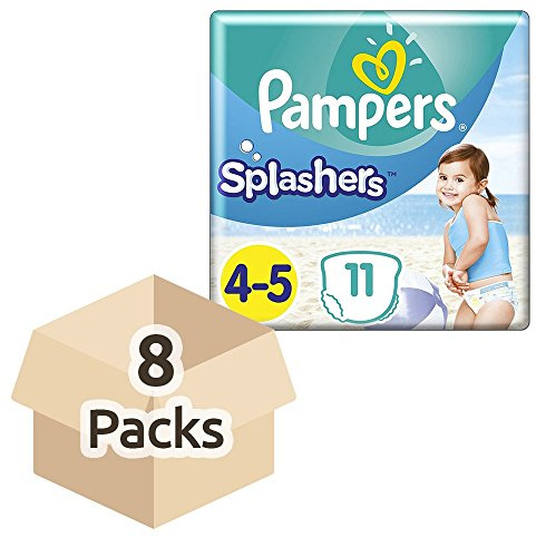 Pampers Splashers Baby Shark Edition Size 4, 88 Count, 9kg-15kg, Disposable Swim Nappy Pants, for Secure Protection in The Water
