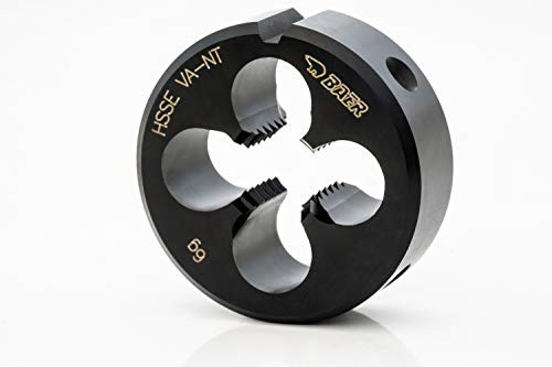 BAER Schneideisen M 4 x 0,7 - HSSE u. a. für rost- und säurebeständige Stähle, Edelstähle, INOX, Einsatzstähle, warmfeste Baustähle und Temperguss - Gewindeschneider - Gewindeschneideisen