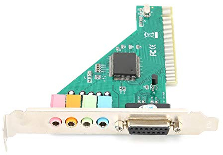 PCIe Sound Card, Channel 4.1 Sound Card 120dB for Computer Desktop Internal Audio Karte Stereo Surround CMI8738 for 98/2000 / XP/NT