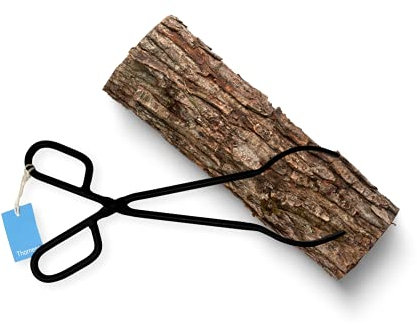 Pinze per legna da ardere, in ghisa, resistenti, per fuoco, accessori per fuoco, pinze per stufe esterne, pinze per tronchi lunghi, pinze per legna da ardere, pinze per falò