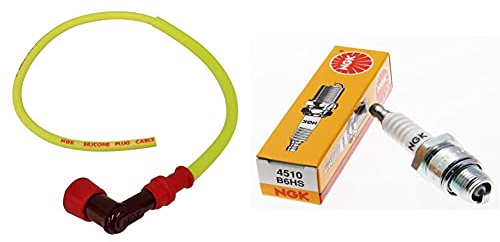 NGK Cappuccio Candela Racing Completo Di Cavo Schermato & 4510 B6Hs Candela