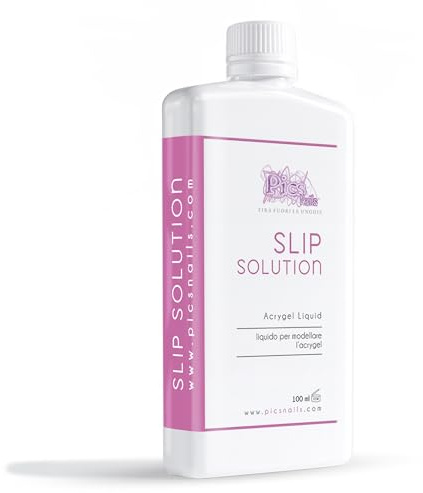 Slip Solution 100 ml Professional Liquid for Nails - Modellierflüssigkeit für Acrygel, erweicht und erleichtert die Verarbeitung von Hybrid Gel for Nails transparent