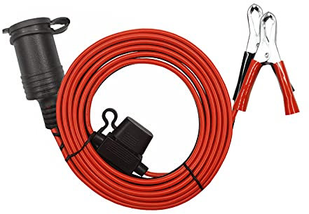 INGLIANAI Clip per batteria all'adattatore accendisigari cavo di prolunga 3 m