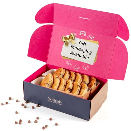 Wilfreds Chocolate Chip Welsh cakes - 12 Handmade Welsh Food Delights with Rich Shirgar Butter Flavour, Delivered to Your Door for a True Taste of Wales in a Gift Ready Box