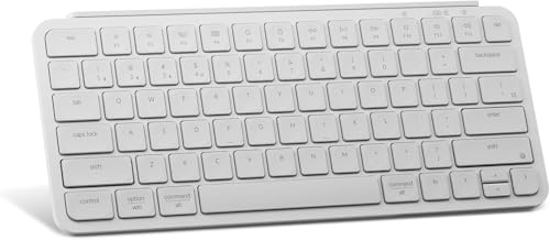 Keychron B1 Pro Ultraflache kabellose Tastatur mit ZMK-Anpassung, QWERTY US ANSI, 3-Modus Bluetooth/2,4 GHz/Kabel 425 g leicht mit 1.200 Stunden Akkulaufzeit für Mac/Windows - Weiß