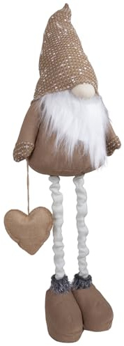 Christmas Paradise Weihnachtswichtel Teleskopbeine 55-85cm (100-130cm) Dekofigur braun