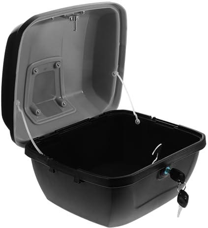 Cabilock Box Elektro Kofferraum Motorrad Hecktasche Kofferraum Organizer Für Auto Motorrad Hecktasche Topcase Zubehör Aufbewahrung Schwarzes