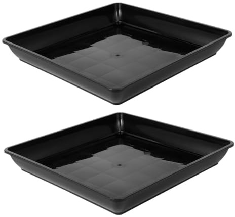 TOYANDONA 2pièces Bac Récupérateur Eau pour Plantes Bac De Plantation Plastique Égouttage pour Plantes Pot à Bonsaï pour Drainage De Eau