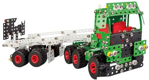 Constructor Pro Super Truck – Set di costruzione in metallo – 867 pezzi – Camion gigante 10 in 1 da assemblare – Cofanetto esperto da 8 anni