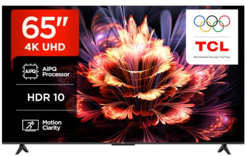 TCL QLED 65'' 65P69K smart tv 4K Ultra UHD, Dolby Audio, DVB-T2Hevc Main 10,Google Tv, 65 pollici, QLED 60HZ