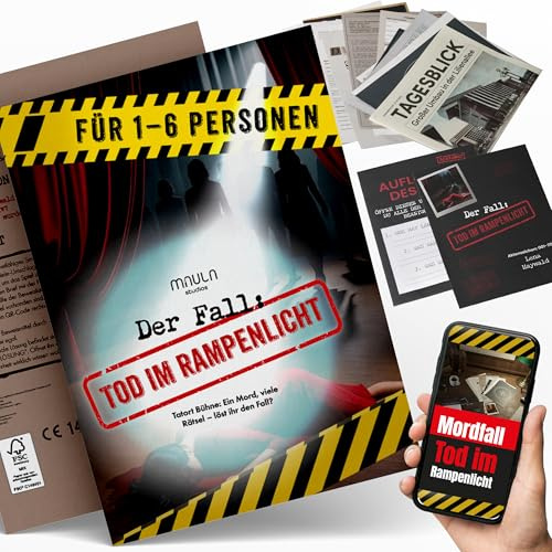 Krimispiel ab 14 – Escape Detektivspiel Ermittlerspiel für Erwachsene | Löse den Mordfall · mit Dokumenten, Fotos & Hinweisen · Escape- & Detektivspiel · ab 14 · Erwachsene & Jugend