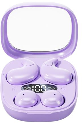Xmenha Écouteur Casque Deux Paires de Mini Petits Bluetooth 5.4 écouteurs sans Fil Oreillette Invisible Sommeil Waterproof étanche Sport Double ecouteur Petite Oreille pour Couples à Deux