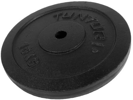 Tunturi Gewichte für Hanteln 2 x 0,5 kg, Hantelgewichte für 30 mm, Gusseisen