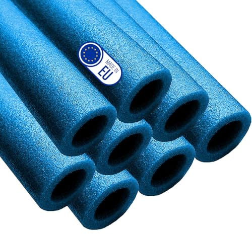 Clever Leon 8X de Espuma Protectora para Cama Elastica Exterior, Protector Trampolines para Niños Y Fitness, Repuesto Cama Elastica Exterior, Fundos para 8 Tubos (Azul)