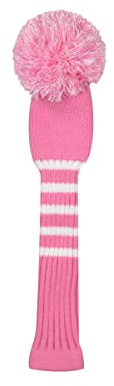 Scott Edward Golfschlägerhauben aus Strick, Driver Wood (460 cc) Fairway-Holz, Hybrid-Kopfbedeckung, mit rotierenden Nummernschildern (Pink, Hybrid)
