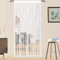 Beaded Door Curtain Fly Screen for Doors Window String Curtains Room Dividers Doorways Panel Living Bedroom Closet Drapes (White, 90x200cm)