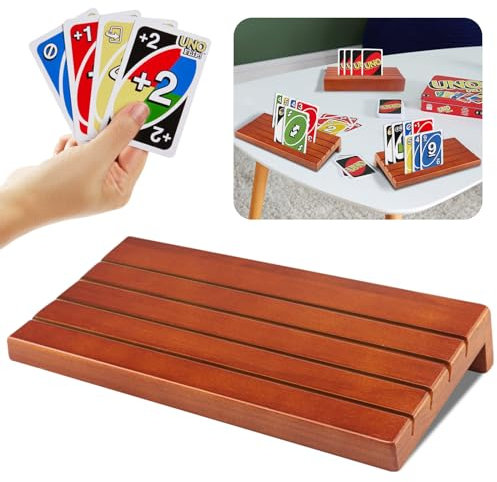Roselee Kartenhalter Kinder Kartenhalter Spielkarten Freisprech Kartenständer Kinder Spielkartenhalter Holz Spielkartenhalter für Senioren