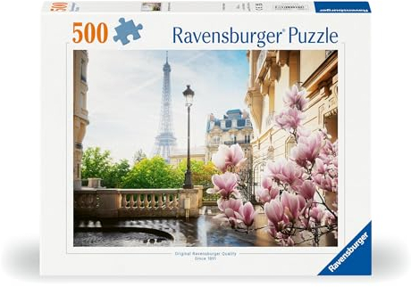 Ravensburger Puzzle 12000366 - Frühling in Paris - 500 Teile Puzzle für Erwachsene und Kinder ab 12 Jahren, Stadt-Puzzle Paris