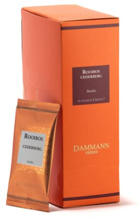 Dammann Frères® | Rooibos Afrique du Sud Thé Rouge | 24 Sachets Simples Rooibos Naturel Sans Caféine