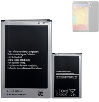 HIGHAKKU Replacement Battery B800BU EB-B800BE Compatible with Samsung Galaxy Note 3 GT-N9000 GT-N9005 GT-N 9006 GT-N9009