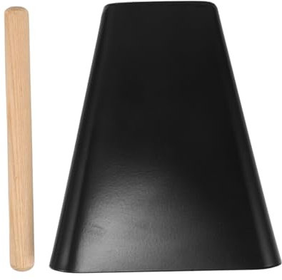 ibasenice 1satz Metall-cowbell Mit Holzstock Handpercussion Für Partys Sportveranstaltungen Und Live-performances Praktisches Rhythmusinstrument Für Verschiedene Einsatzmöglichkeiten
