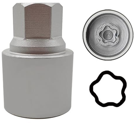 JEUCLEL 049 Wheel Locking Nut Key Socket Compatible with BMW Series, (Socket OD 29mm - ID 25mm), Wheel Anti-Theft Lug Nut Removal Tool, Anti-Theft Screw Remover
