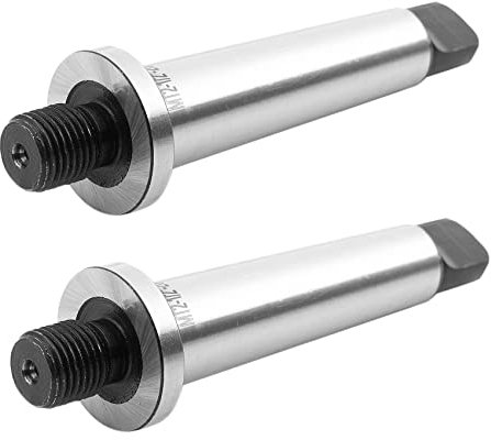 Mauedest 2X 2Mt Shank to 1/2 Inch -20 Threaded Drill Chuck Arbor Hardened Morse Taper Mt2 Adapter