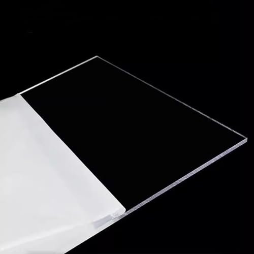 Placas de Policarbonato, Panel de plástico transparente, tablero acrílico transparente grande, protección UV, para bricolaje, manualidades, reemplazo de vidrio, invernadero, cocheras, toldo, personal