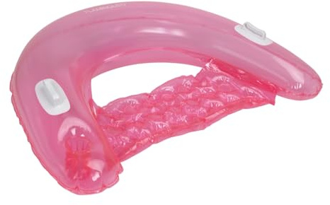 Flamingueo Luftmadrass pool – vattenmadrass, simmadrass, luftmadrass strand, vattenhängmatta, pooltillbehör kul, tanningpool (147 x 105 x 28 cm)