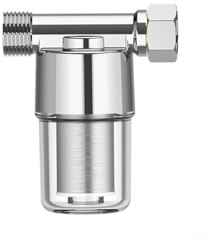 Filtro dell'acqua per doccia, filtro riutilizzabile per il controllo del controlavaggio, trasparente, per la filtrazione efficace della lavatrice del rubinetto della doccia