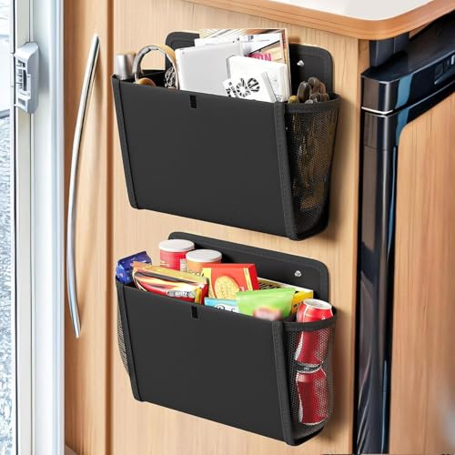 2 x Wohnwagentür-Organizer Hängetasche mit großen Taschen Wandmontage Organizer-Lösungen für Wohnmobil