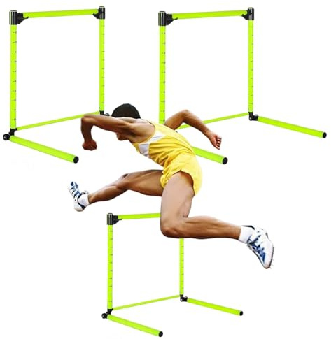 GXGSDM Hürden-Trainingsgeräte, Hürden, Agility-Hürden, Höhenverstellbar, for Fußball/Hürdenstand/Sensibilitätsspringen/Bahn/Hebespringen/Training Der Unteren Gliedmaßen