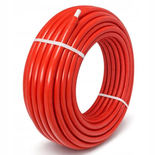 KNM Trade Aluverbundrohr 32x3 mm Druckrohr PE-Xb Weiß-Rot