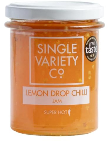 Single Variety Co Lemon Drop Chilli Jam Super Hot 225g x 6 Jars