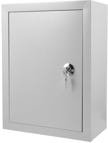 DOITOOL Caja Eléctrica Resistente Intemperie de Aluminio Plata para Uso Comercial E Industrial Almacenamiento Seguro y Protección contra Óxido