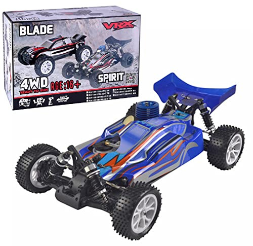 CyplayMach 1:10 Scale 4WD Nitro RC Buggy – Gas Powered Off-Road Racing Car, Hobby Grade RTR Remote Control Vehicle with Nitro Engine & 2.4GHz Radio (VRX RH1006)