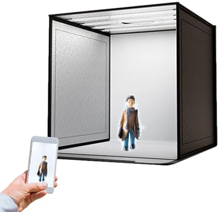 Scatola fotografica del prodotto - Scatola luminosa per cabina fotografica, illuminazione pieghevole dimmerabile per cabina di sfondo per foto | Oggetti di scena per servizi fotografici