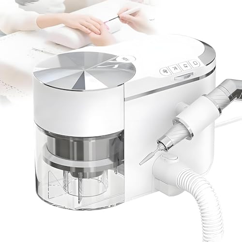 WDDEYYDS Perceuse à Ongles Électrique Professionnelle avec Aspirateur, Ponceuse Électrique 30 000 TR/Min avec Moteur sans Balais, Faible Bruit et Aspiration Puissante. pour Salons de Manucure